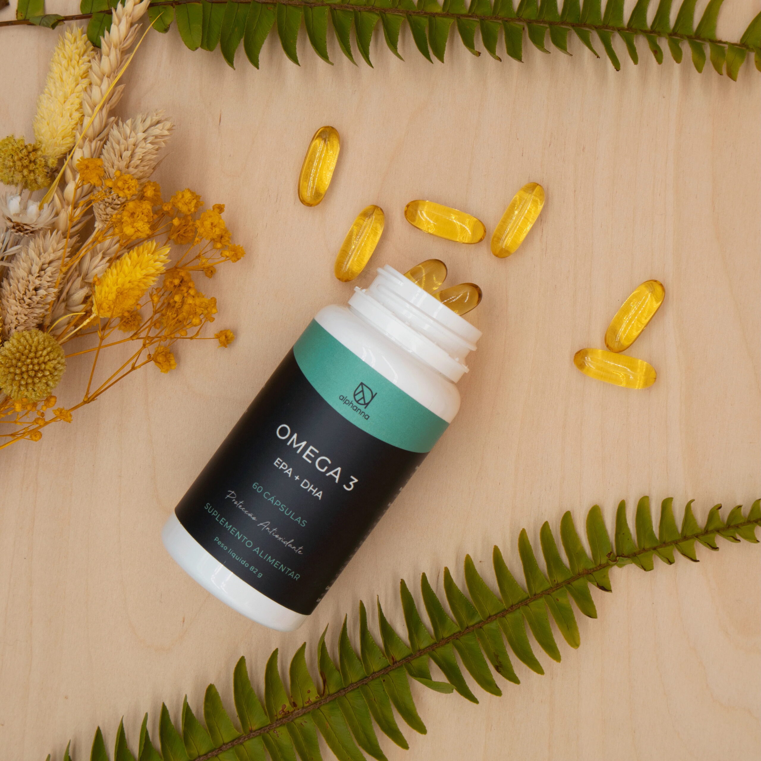 Food supplement based on fish oil and Vitamin E